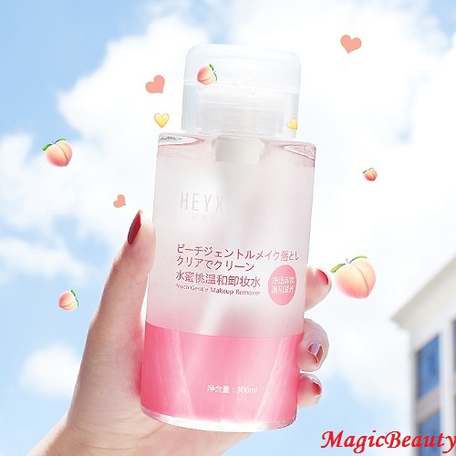 Nước tẩy trang Heyxi Đào giúp làm sạch, dưỡng ẩm Peach Gentle Makeup Remover