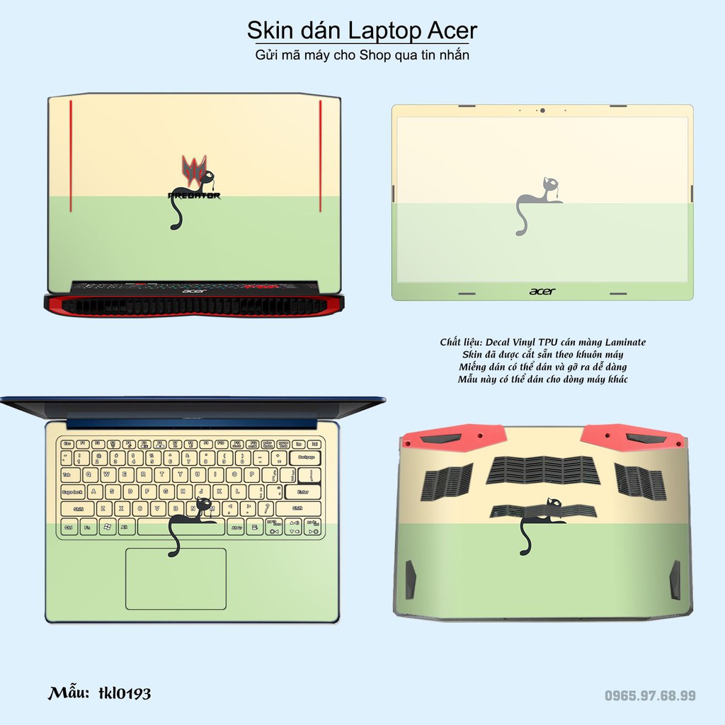 Skin dán Laptop Acer in hình thiết kế _nhiều mẫu 5 (inbox mã máy cho Shop)