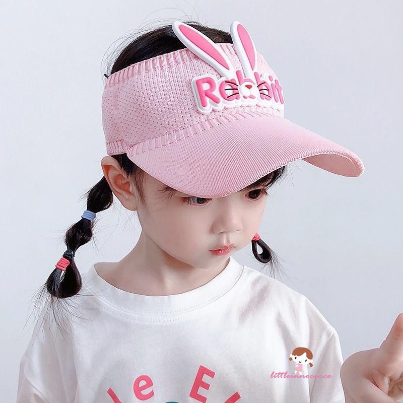 Mũ Lưỡi Trai Hở Chóp Thiết Kế Tai Thỏ Dễ Thương Cho Bé