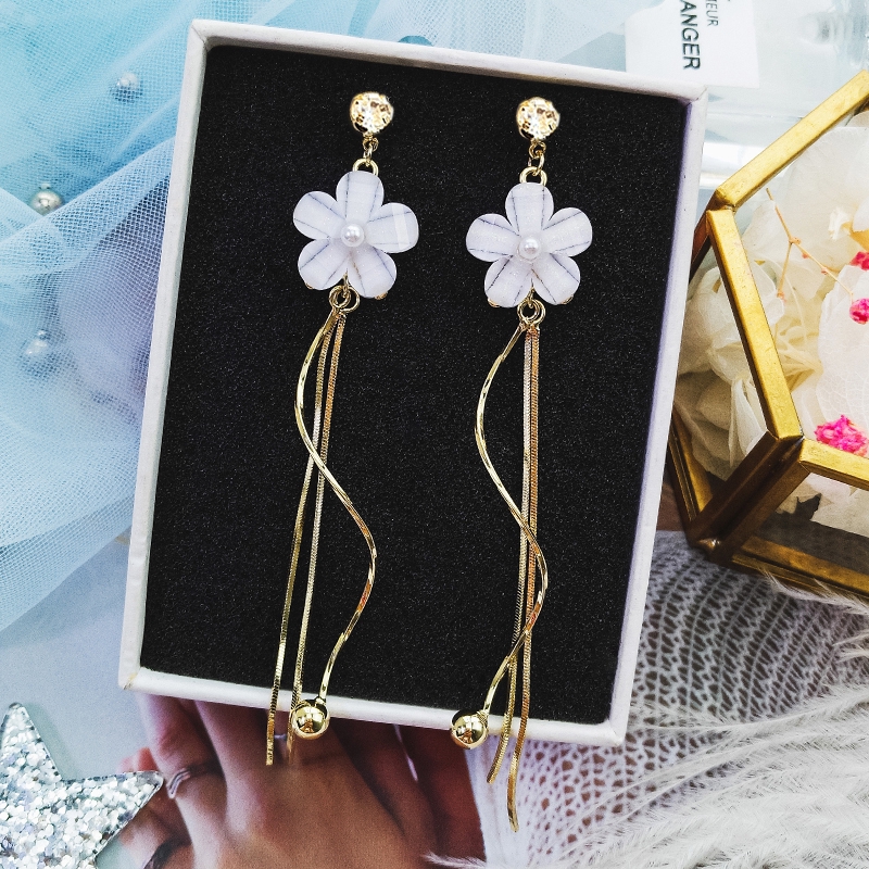 Khuyên Tai Bạc 925 Hình Bông Hoa Thời Trang Hàn Quốc Cho Nữ