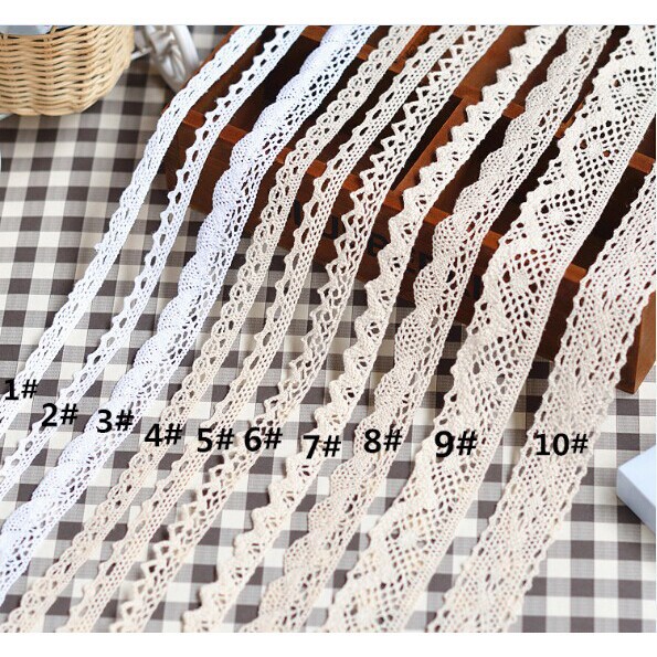 Dải dây ren trắng 4,5m