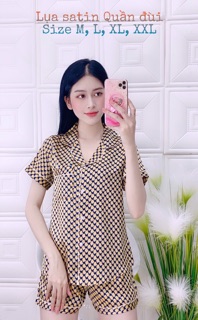 🎀 Pijama TNQD Lụa satin 🎀 size L (dưới 55kg)