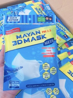 Khẩu Trang Mayan 3D Mask N95 ( túi 5 cái)