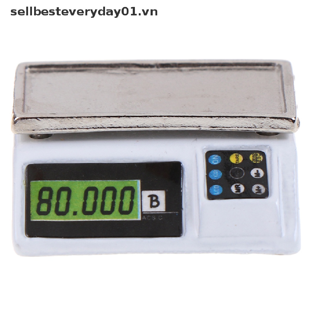 Cân Điện Tử Mini Tỉ Lệ 1: 12 Trang Trí Nhà Búp Bê