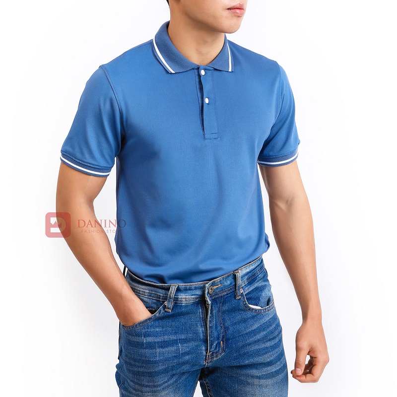 Áo polo nam có cổ vải cá sấu cotton cao cấp mềm mịn đủ màu basic local brand Danino PL01