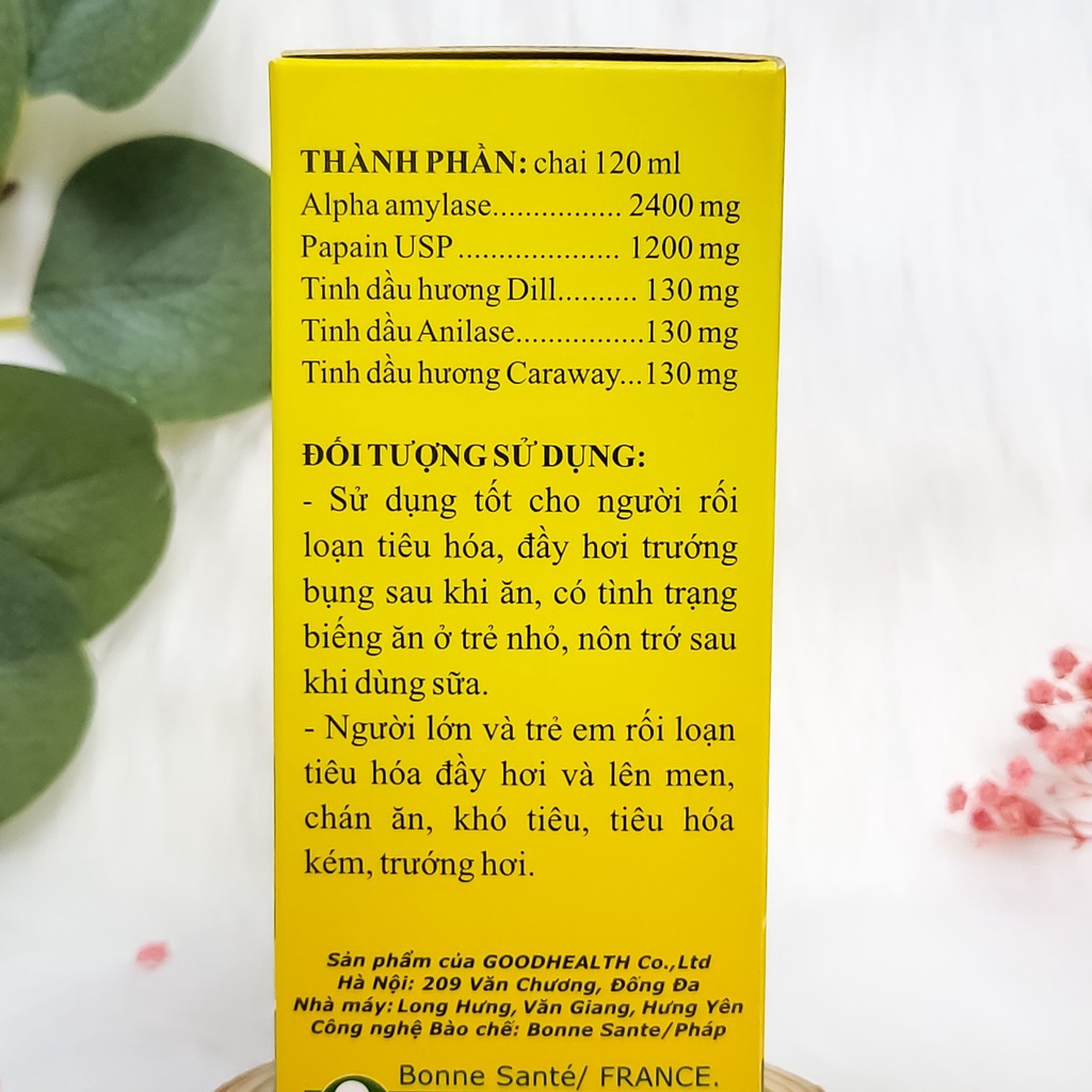 Siro giảm đầy hơi, nôn trớ, tăng hấp thu chất dinh dưỡng cho bé New Peptic chai 60ml