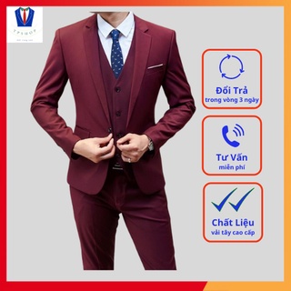 Bộ vest đỏ cao cấp full size