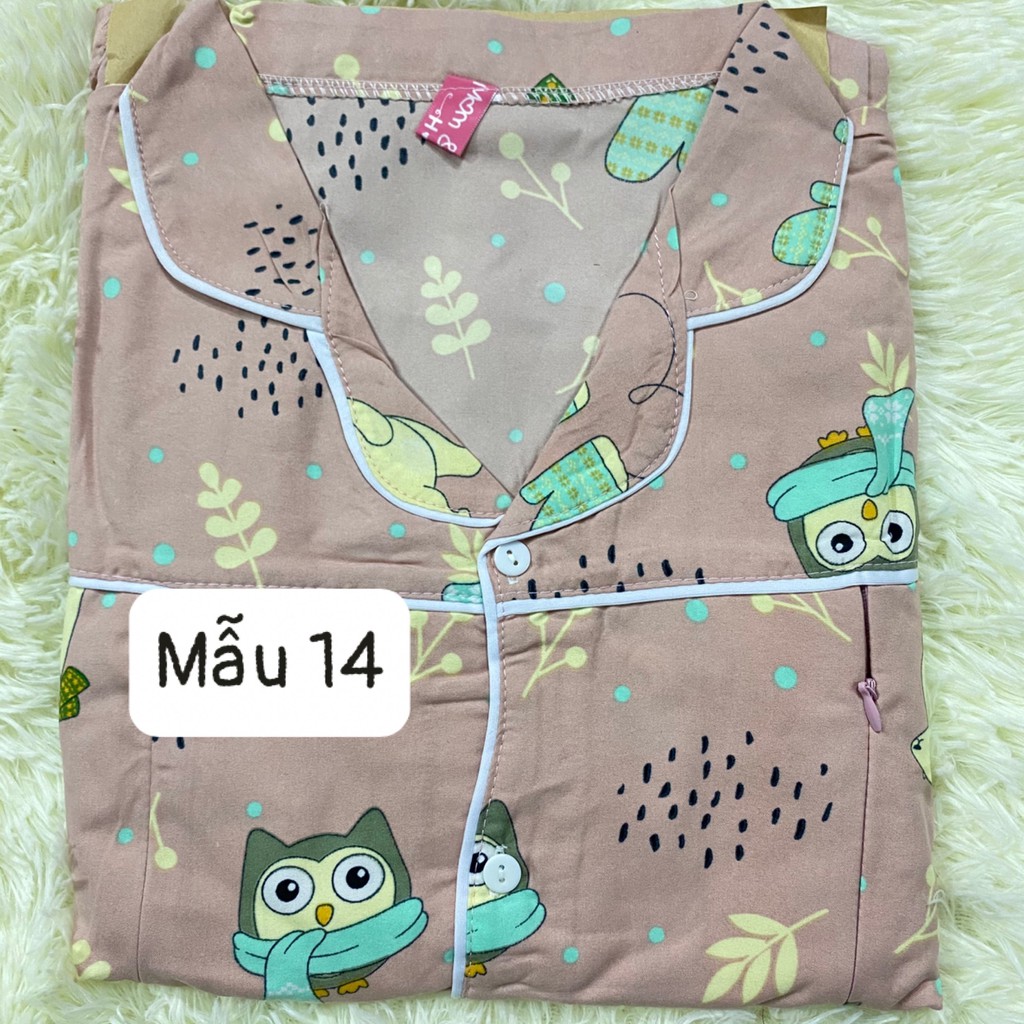 Bộ đồ bầu và sau sinh PIJAMA - Đồ bộ bầu  BPJM930 (Có khóa hoặc túi ngực như hình)