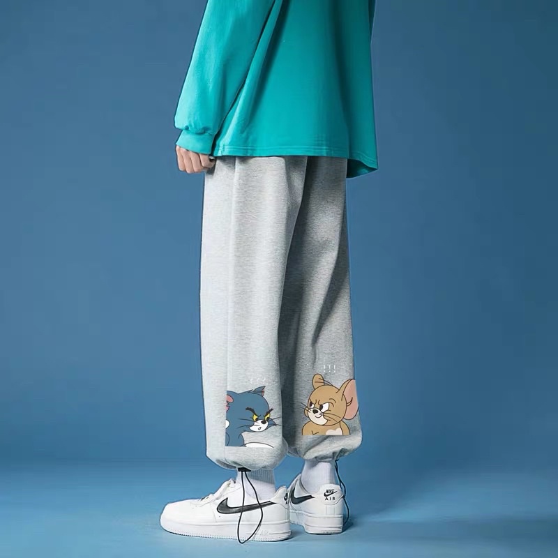 Quần LONGPANT Dây Rút Tom&amp;Jerry Ảnh Thật
