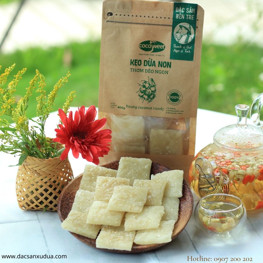 BÁNH TRÁNG DỪA NON COCOSWEET TÚI 400G