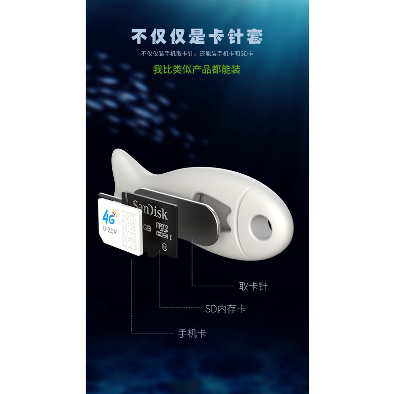 Túi Đựng Thẻ SIM Điện Thoại 2 Trong 1 Chống Thất Lạc Tiện Dụng Ốp