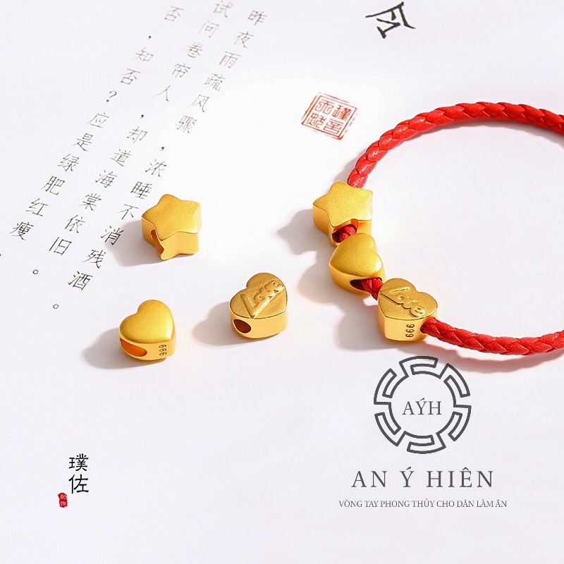 Charm Trái tim vàng #C637 ( An Ý Hiên)