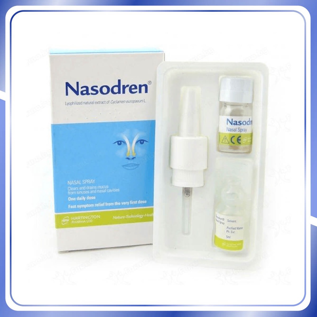 XỊT XOANG TỪ DƯỢC LIỆU NASODREN - CẢI THIỆN NGAY TÌNH TRẠNG NGẠT MŨI, VIÊM MŨI DỊ ỨNG, VIÊM XOANG