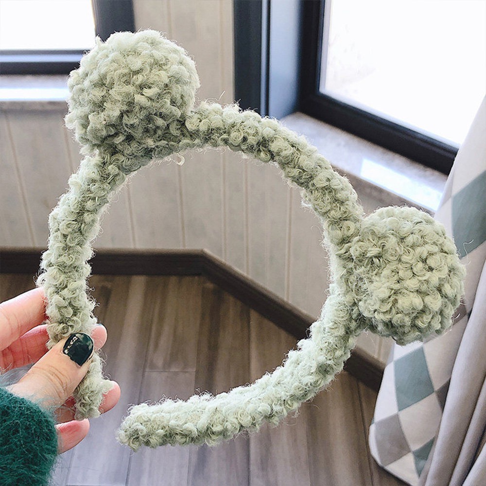 Cài Tóc Rửa Mặt Hình Tai Gấu Vải Lông Kiểu Hoạt Hình Dễ Thương Phong Cách Hàn Quốc Dành Cho Bạn Nữ