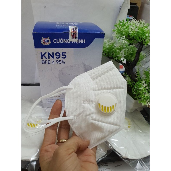 (Hộp 20 Chiếc) Khẩu Trang KN95 mask có van thở