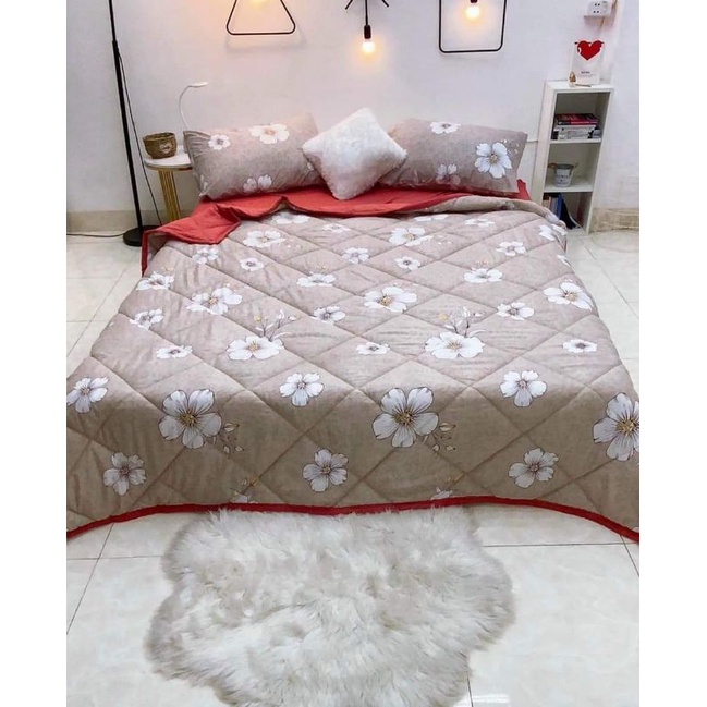 Trọn bộ ga gối chăn hè đũi siêu mềm mát có nhiều mẫu