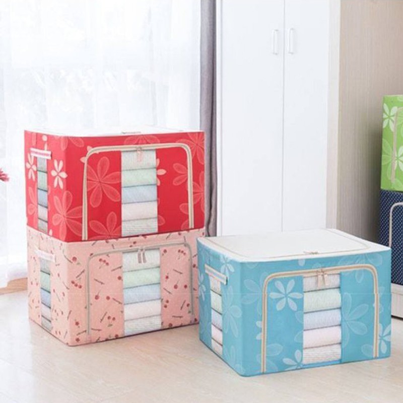 TÚI VẢI KHUNG THÉP XẾP GỌN ĐỰNG QUẦN ÁO, CHĂN MÀN