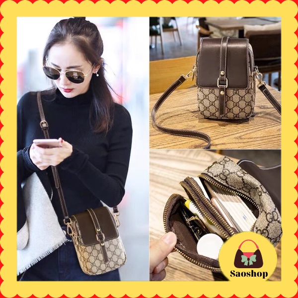 Túi xách đựng dt nữ đeo chéo thời trang, túi xách nhiều ngăn