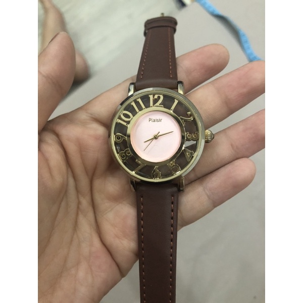 ĐỒNG HỒ SI NHẬT CHÍNH HÃNG DÂY DA DÀNH CHO NỮ TAY TO HOẶC NAM TAY NHỎ - THƯƠNG HIỆU PLAISIR