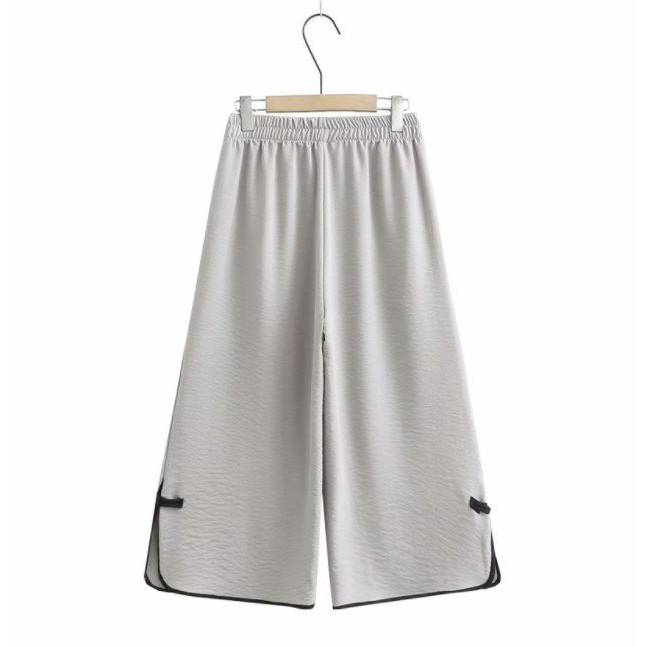Quần ống rộng chun lưng dáng lỡ kiểu Nhật -Quần ống suông dáng lửng siêu HOT (mã G2)