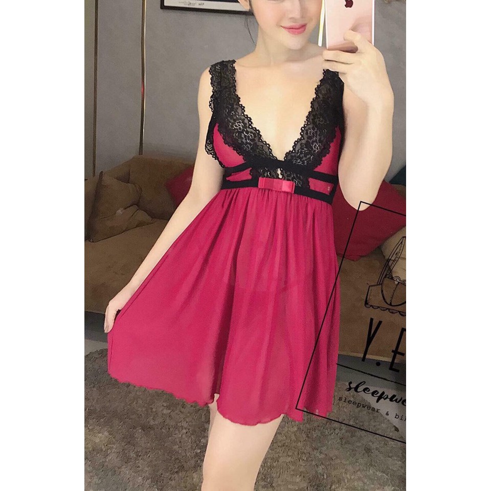 SHIP nhanh 2h[ LL 029] váy ngủ sexy - đầm ngủ sexy kèm quần lót ren cao cấp - cô chủ nhỏ chuyên sỉ | BigBuy360 - bigbuy360.vn