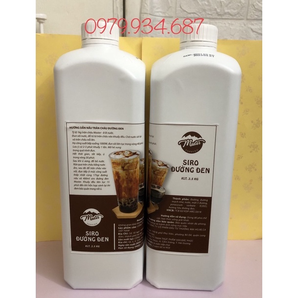 SIRO ĐƯỜNG ĐEN MASTER CAN 2,5 KG
