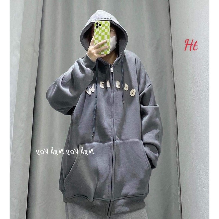 Áo khoá nỉ cotton WEIRDO HT12