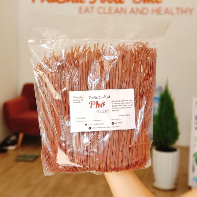 Phở/ Bún/ Hũ tiếu gạo lứt đỏ thực dưỡng Eatclean 500g | BigBuy360 - bigbuy360.vn