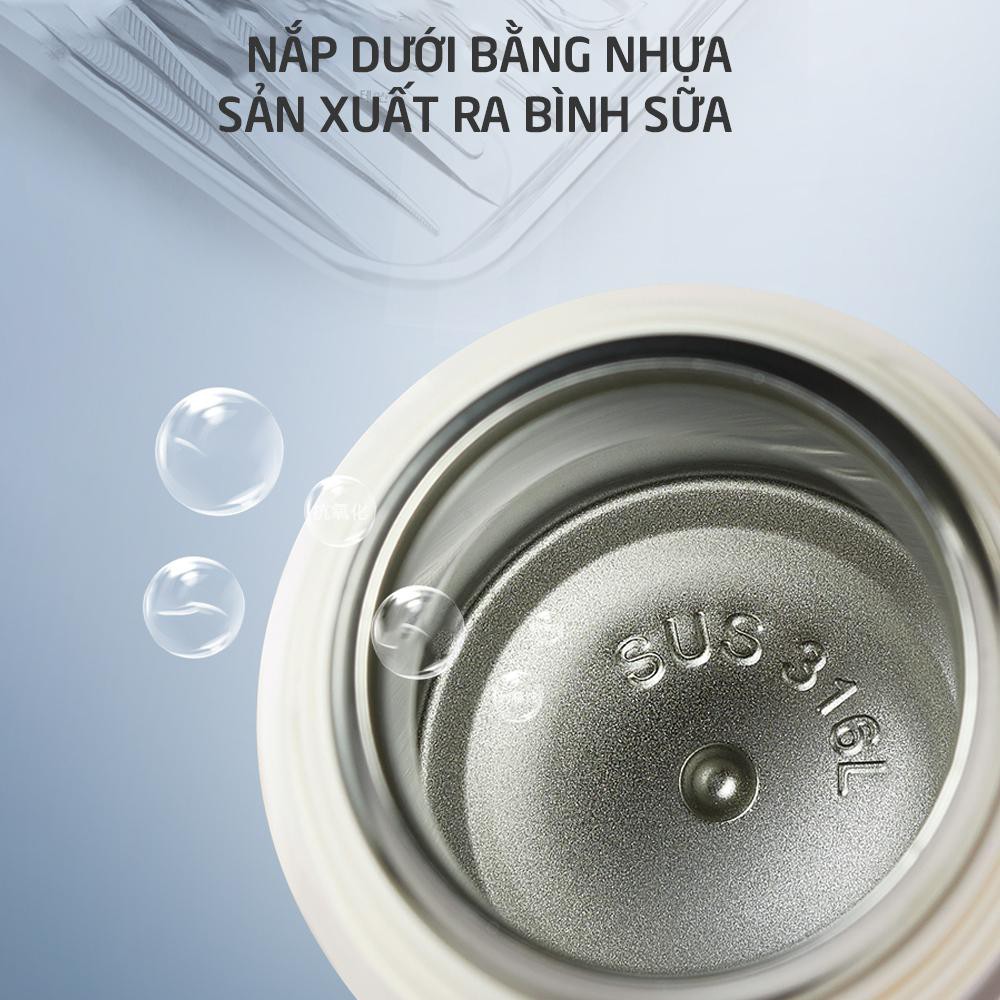 Bình giữ nhiệt inox AAG 386 quai cầm tiện lợi 260ml - 360ml cho bé