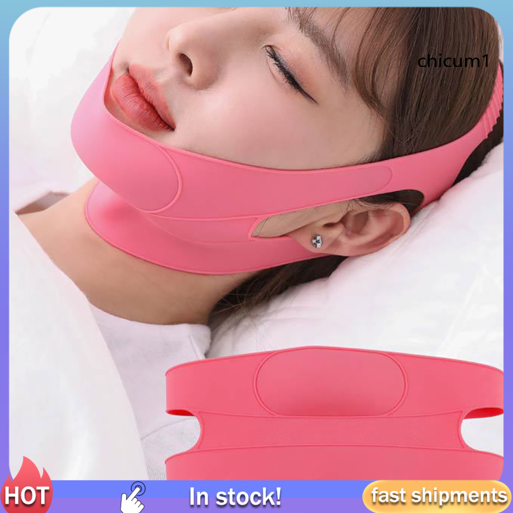 [Hàng mới về] Đai đeo làm thon gọn mặt thoáng khí điều chỉnh được tiện dụng