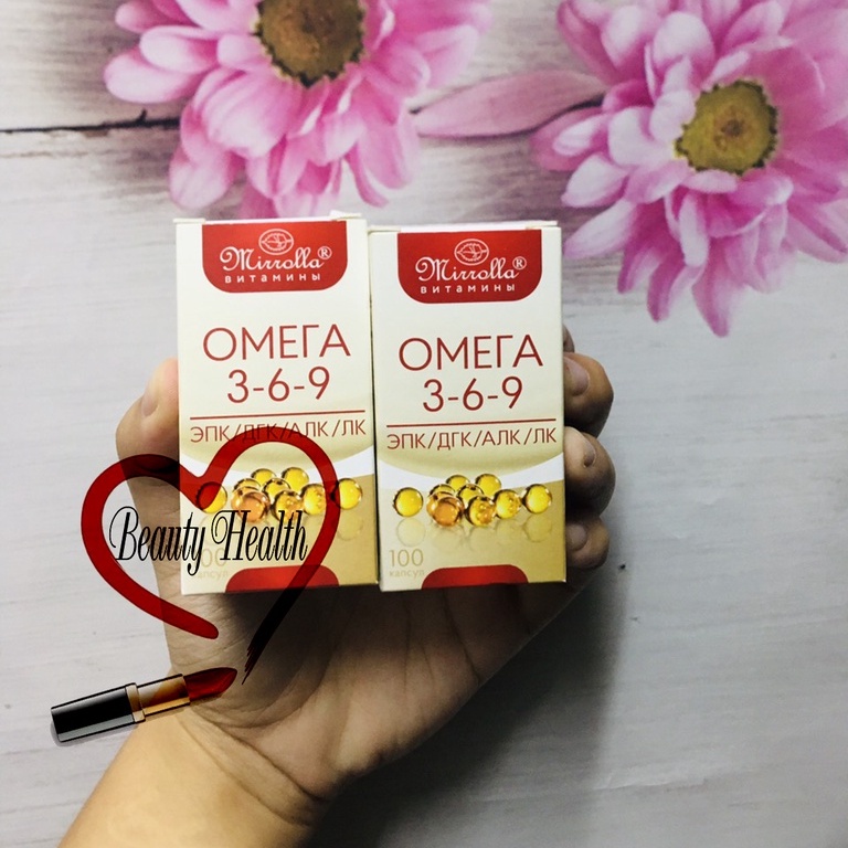 Thực phẩm chức năng Omega 3 6 9 Mirrolla của Nga 100 viên - Omega 369 Nga