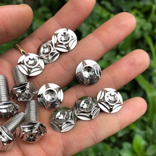 Ốc inox  8li2 (m8x20) gắn đĩa trước sau cho nhiều loại xe