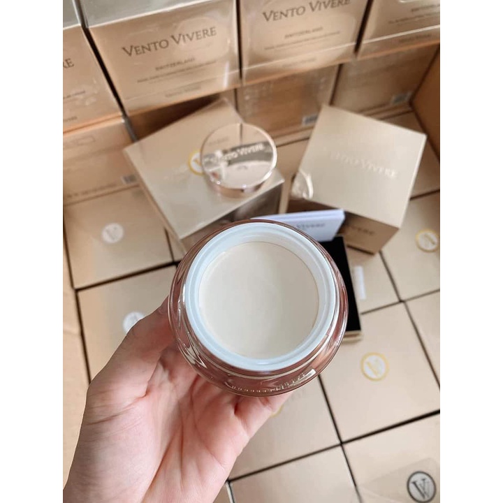 Kem Vento Vivere vàng Thụy Sĩ ngọc trai đen dưỡng trắng hồng mờ nám tàn nhang 30g- chính hãng