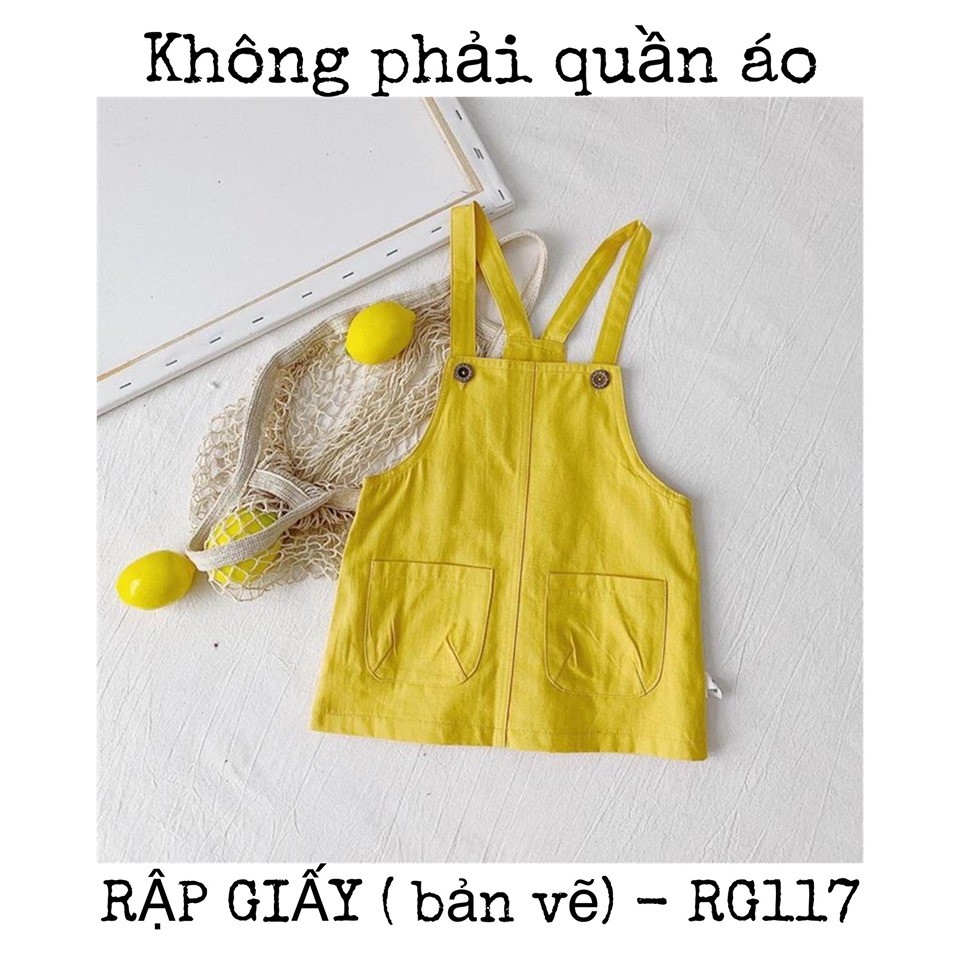 RẬP GIẤY( bản vẽ)_ RG117_rập váy bé gái