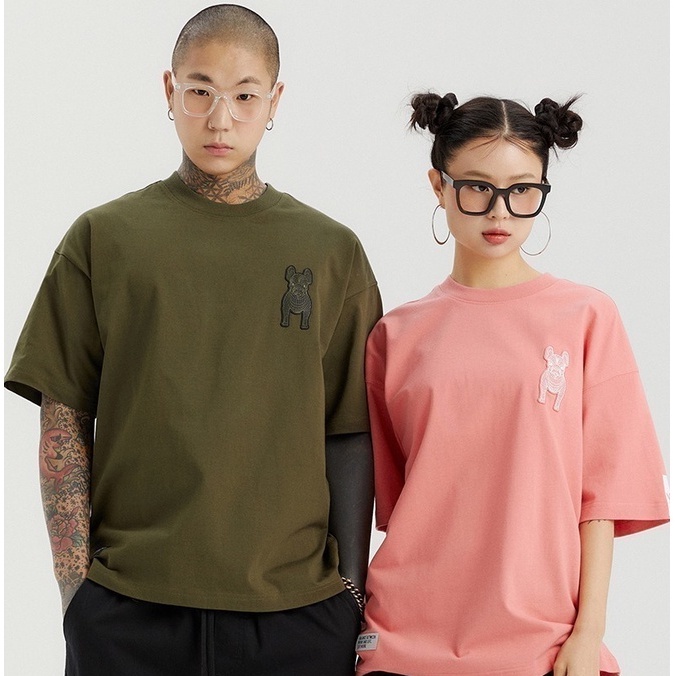 Áo Lifework basic chính hãng in logo ở bên trái,  áo phông đơn giản cho nam và nữ |  LW235TS904