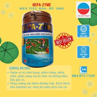 Men tiêu hóa HEPA- ZYME tăng cường hệ miễn dịch đường ruột, giúp cá tiêu hóa tốt 100gr