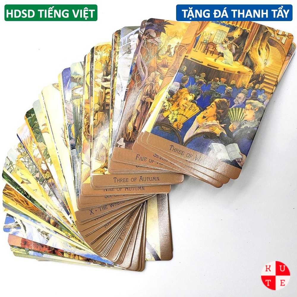 Bài Tarot Victorian Fairy 78 Lá Bài Tặng Hướng Dẫn Tiếng Việt Và Đá Thanh Tẩy E37