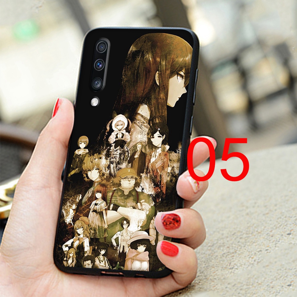 Ốp điện thoại silicon mềm hình anime Steins Gate cho iPhone 11 Pro XS Max XR X 7 8 6 6S Plus NO96