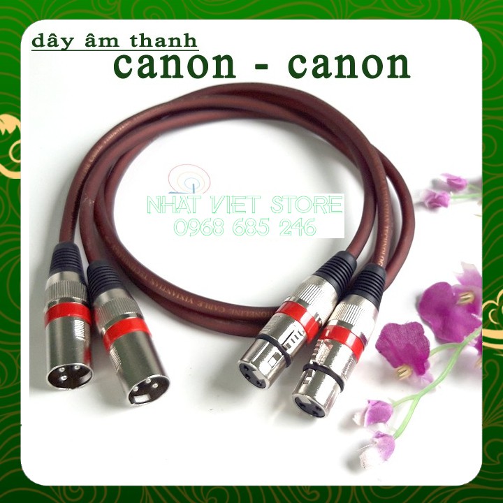 2 dây kết nối canon 2 đầu đực cái loại 80cm