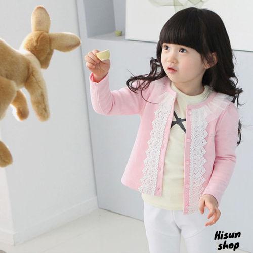 Áo Khoác Cardigan Tay Dài Cho Bé Gái 2-7 Tuổi