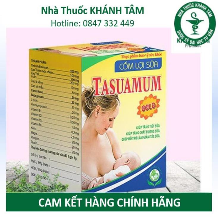 Cốm lợi sữa TASUAMUM Gold (Hộp 20 túi, 40 túi) [Tasuamom, tasumum, tasumom] _Khánh Tâm ! !