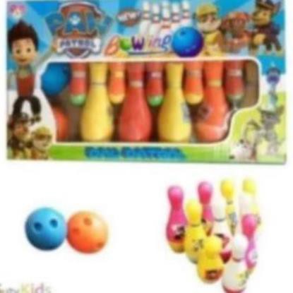 Đồ chơi Bowling Paw Patrol vui nhộn giúp nhận biết màu sắc, rèn luyện tay chân cho bé thỏa sức vui c
