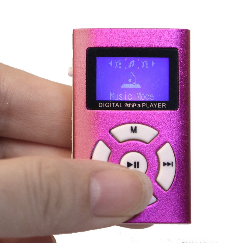 MX-808 Mini USB Aluminum LCD Screen 32GB Micro SD TF Card Digital Music MP3 Player