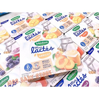 {SẴN CÁC VỊ} Sữa chua Bledina Mini Lactes Pháp 6m+ (6hộp/ vỉ - 55g)