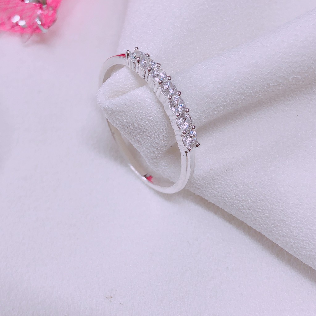 Nhẫn bạc nữ đẹp gắn đá nhỏ siêu xinh - Bạc Bibi