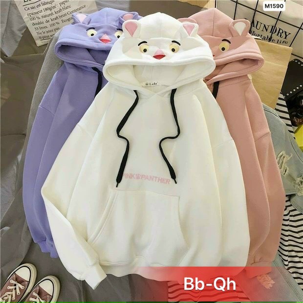 Áo nón bé gái, áo hoodie, áo có mũ 013575