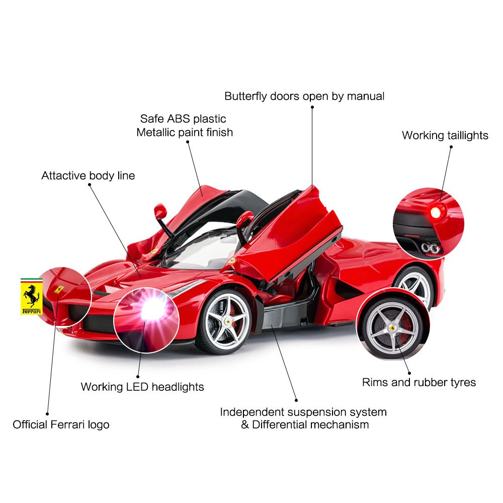 RASTAR Mô Hình Xe Hơi Ferrari LaFerrari Điều Khiển Từ Xa Tỉ Lệ 1/14