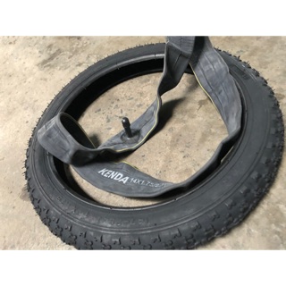 Combo lốp + săm xe đạp em bé 14 inch