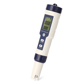 5 in 1 Professional Multi-parameter Combo Testing Meter PH/EC/TDS/Salinity/Thermometer Digital Multi-Function Tester Water Quality Tester