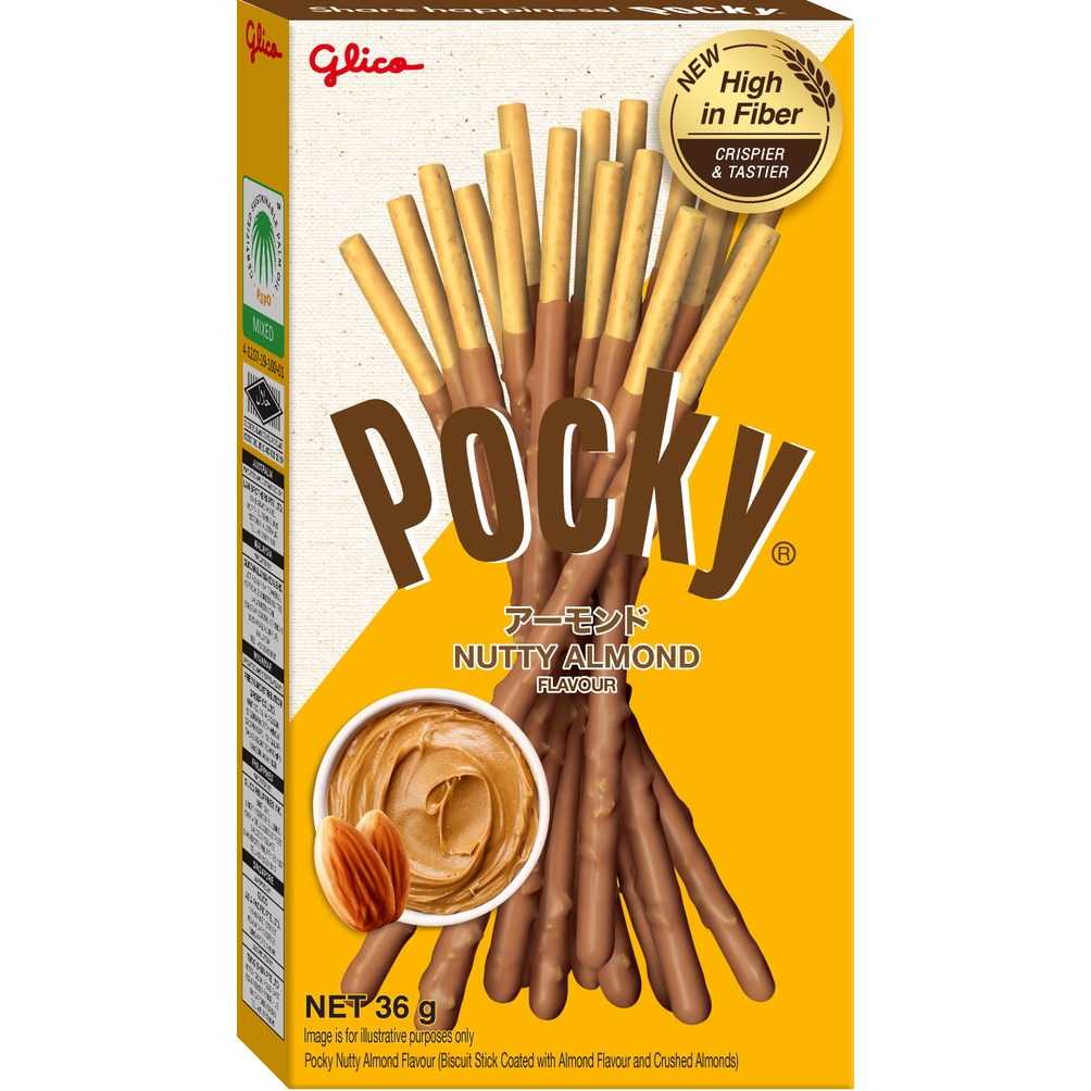 Combo 4 hộp Bánh que Glico Pocky vị Kem Hạnh nhân 36gr